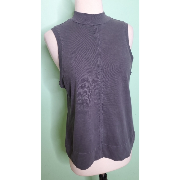 ANTHROPOLOGIE Mock Neck Sleeveless Tank - Picture 2 of 8